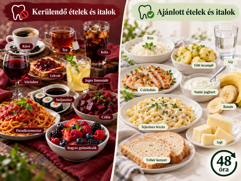 Különböző ételek és italok osztott képen